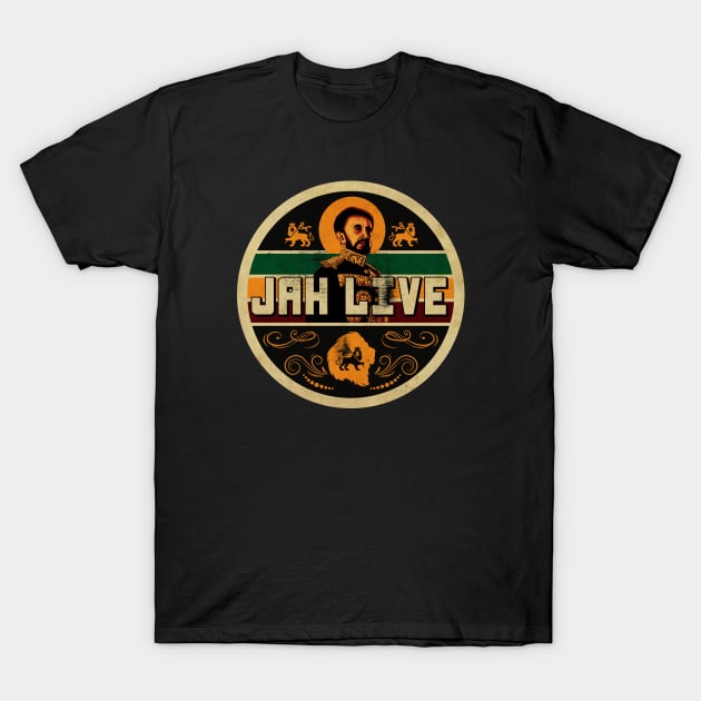 Jah Live King Selassie I T-Shirt by CTShirts